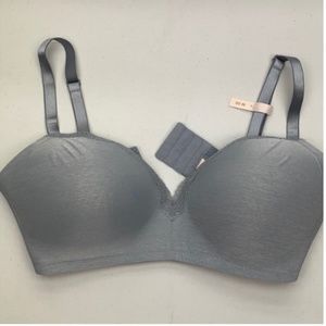 NWT R-Line GRYish BLU Wireless  38DD.  *P1085